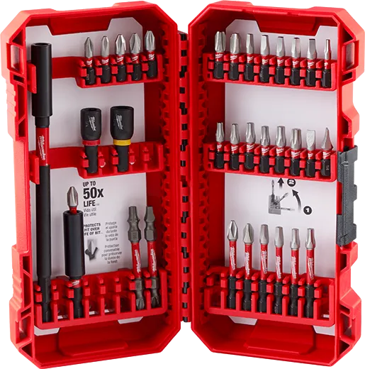 Milwaukee 48-32-5101 Jeu dembouts tournevis SHOCKWAVE Impact DutyMC - 34 morceaux